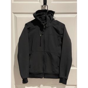 Kathmandu Black Full Zip Up Hooded Fleece Lined Women’s Jacket Size 8